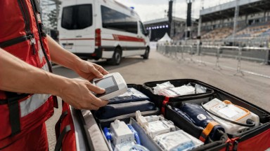 Дежурство скорой на мероприятиях в Тихорецке